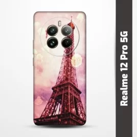 Pružný obal na Realme 12 Pro 5G s motivem Paris