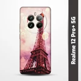 Pružný obal na Realme 12 Pro+ 5G s motivem Paris