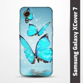 Pružný obal na Samsung Galaxy XCover 7 s motivem Motýli