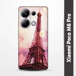 Pružný obal na Xiaomi Poco M6 Pro s motivem Paris