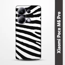 Pružný obal na Xiaomi Poco M6 Pro s motivem Zebra