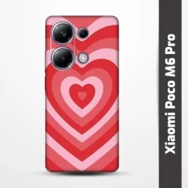 Pružný obal na Xiaomi Poco M6 Pro s motivem Srdce
