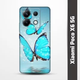 Pružný obal na Xiaomi Poco X6 5G s motivem Motýli