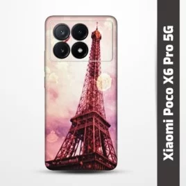 Pružný obal na Xiaomi Poco X6 Pro 5G s motivem Paris