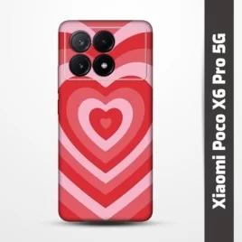 Pružný obal na Xiaomi Poco X6 Pro 5G s motivem Srdce