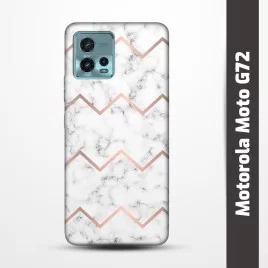 Obal na Motorola Moto G72 s potiskem-Bílý mramor
