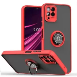 Shockproof obal na T Phone Pro | Shockproof obal s magnetickým ringem-Červená