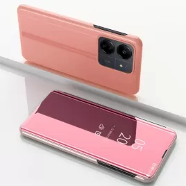 Zrcadlové pouzdro na Xiaomi 13T Pro-Růžový lesk