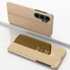 Zrcadlové pouzdro na Samsung Galaxy S23+ 5G-Zlatý lesk