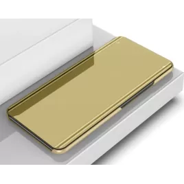 Zrcadlové pouzdro na Xiaomi Poco C40-Zlatý lesk