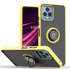 Shockproof obal na T Phone 5G | Shockproof obal s magnetickým ringem-Žlutá