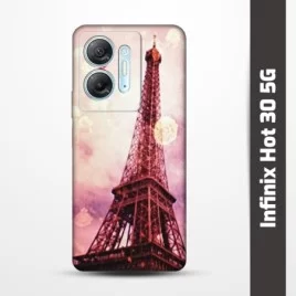 Pružný obal na Infinix Hot 30 5G s motivem Paris
