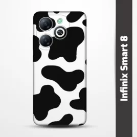 Pružný obal na Infinix Smart 8 s motivem Cow