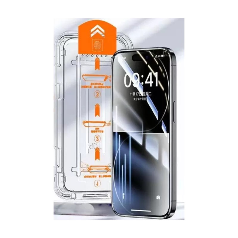 Tvrzené ochranné sklo se systémem jednoduchého lepení na mobil iPhone 14 Pro Max