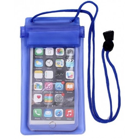 Vodotěsný obal na mobil a doklady-Modrá