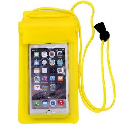 Vodotěsný obal na mobil a doklady-Žlutá