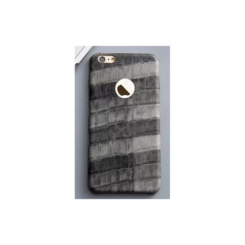 iPhone 6 luxusní šedý kryt s motivem krokodýlí kůže