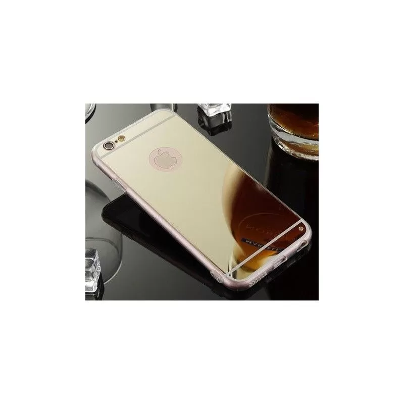 Zrcadlový zlatý TPU obal na iPhone 7