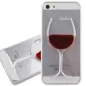 3D průhledný kryt pro iPhone 8 s vínem