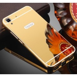 Zrcadlový kryt pro Huawei Y6 II - Zlatý